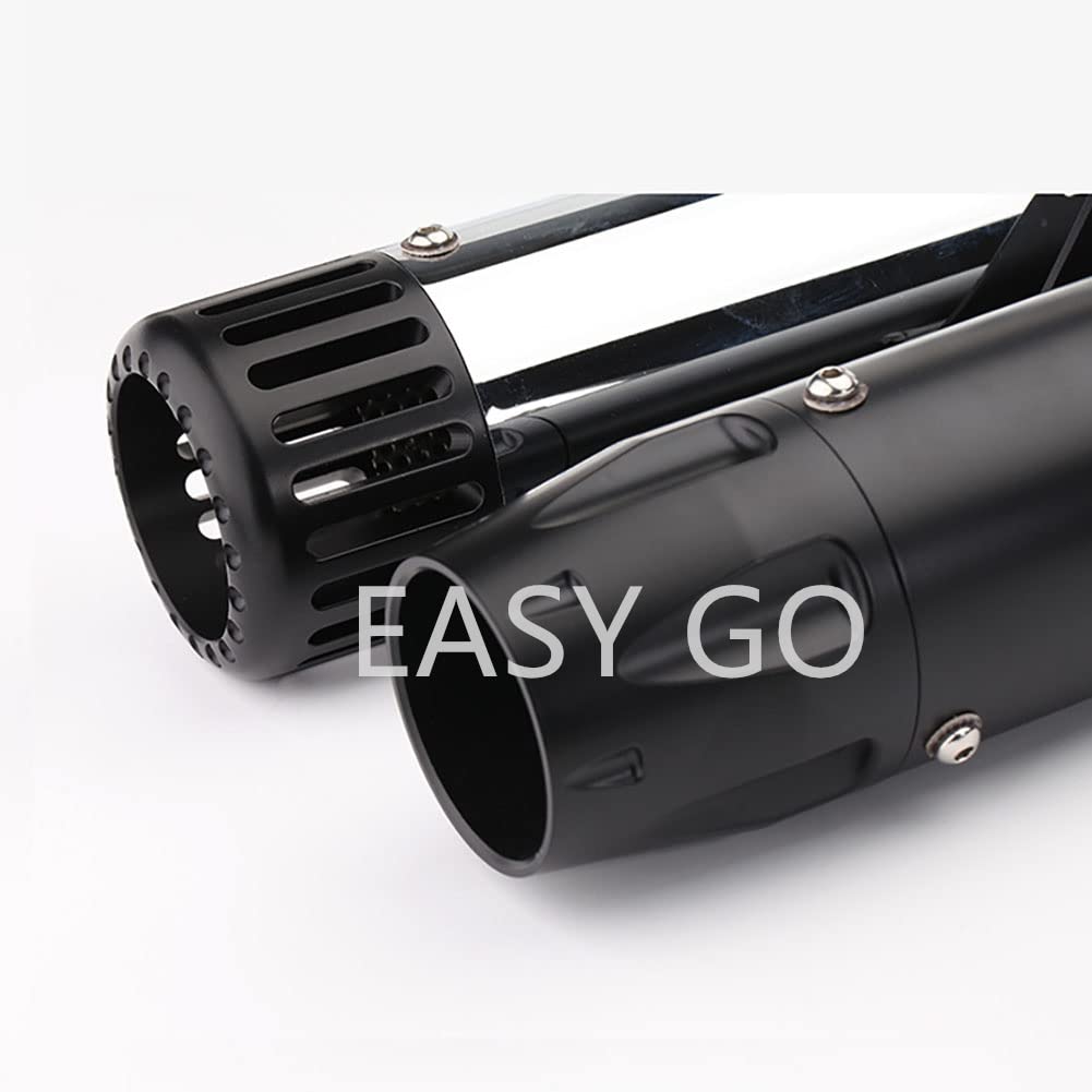 ISTUNT スリップオンマフラー 差込内径43ミリ Amazon | EASY GO バイクスリップオンマフラーバイクサイレンサー汎用